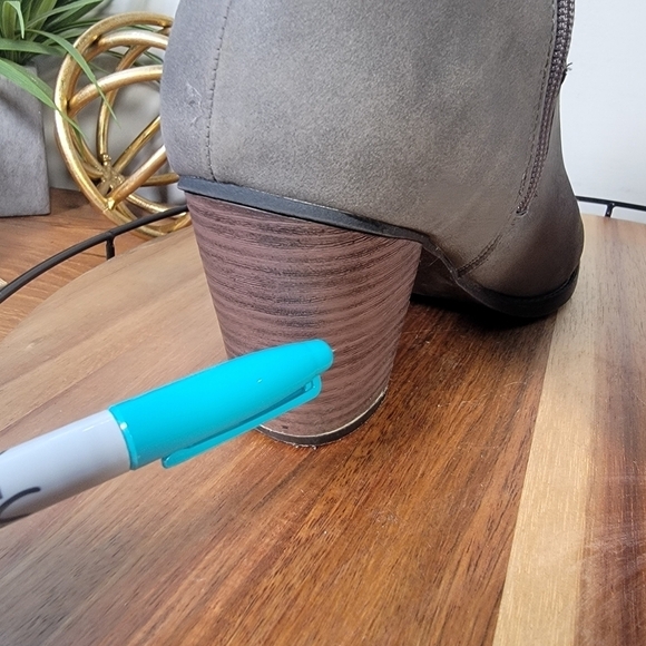 Sugar Ebba Vegan Leather Gray ankle boots Size 10 - Picture 13 of 17